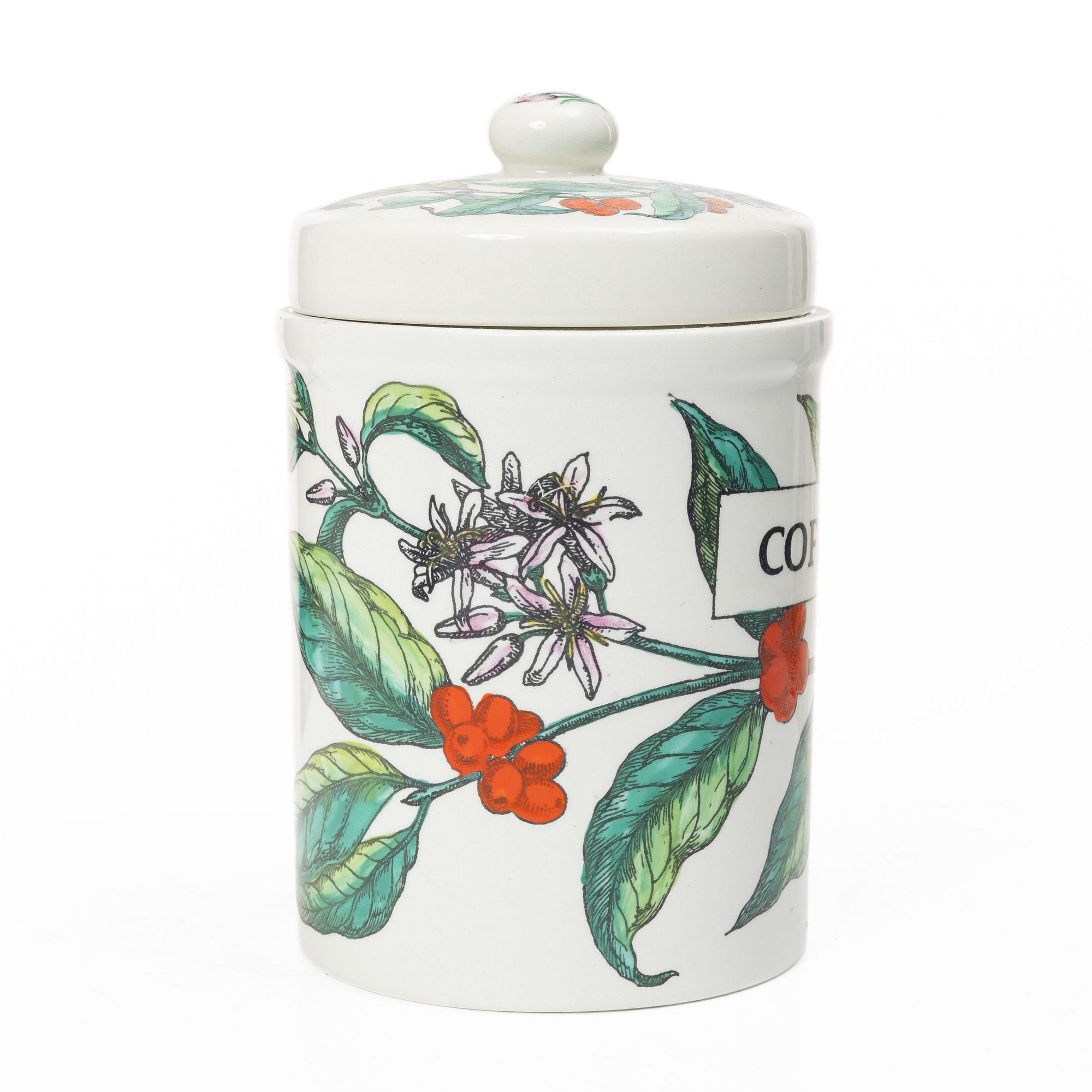 Piero Fornasetti, a lidded jar, Fornasetti, Milan, Italy.