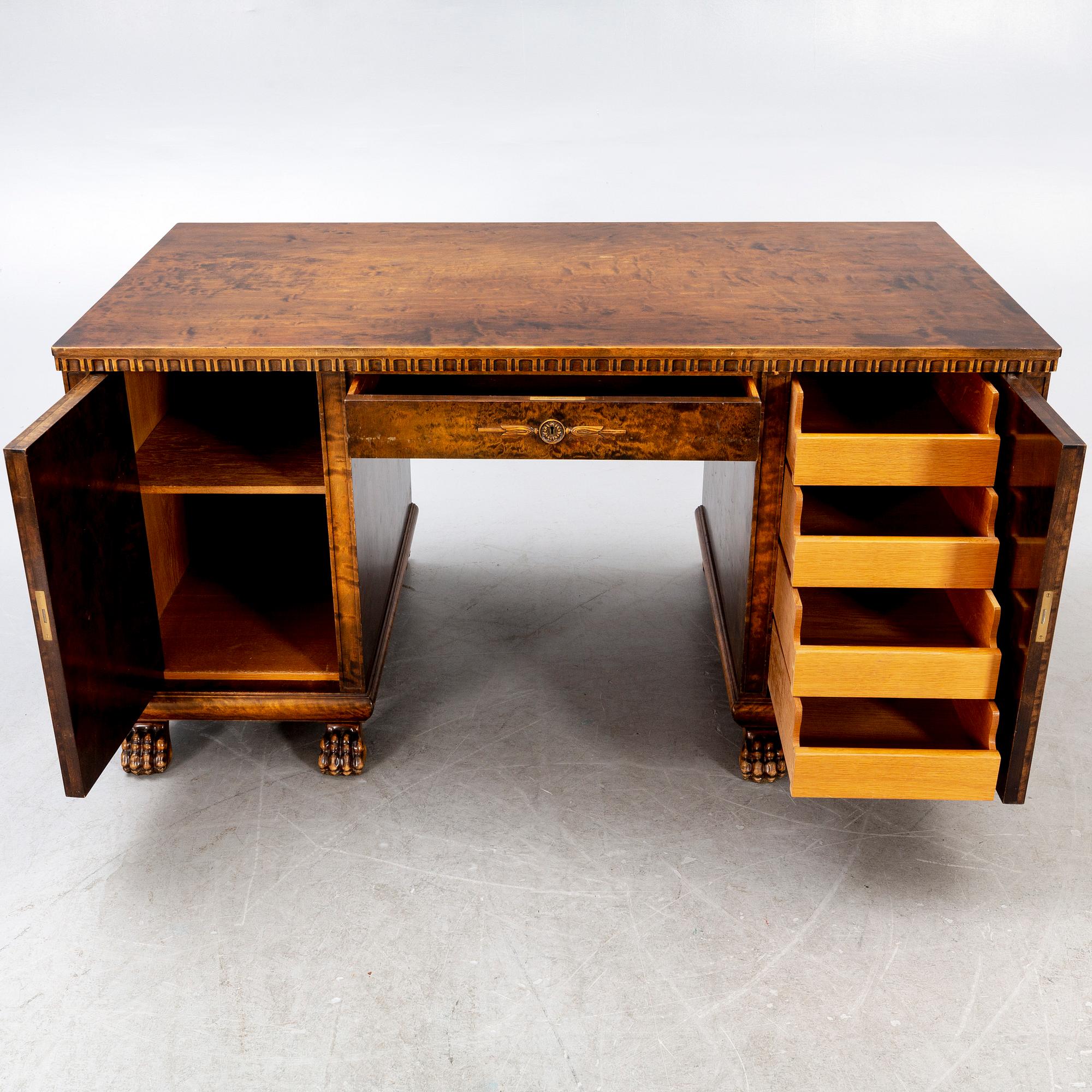 A possibly Axel Einar Hjort 1920s birch desk.