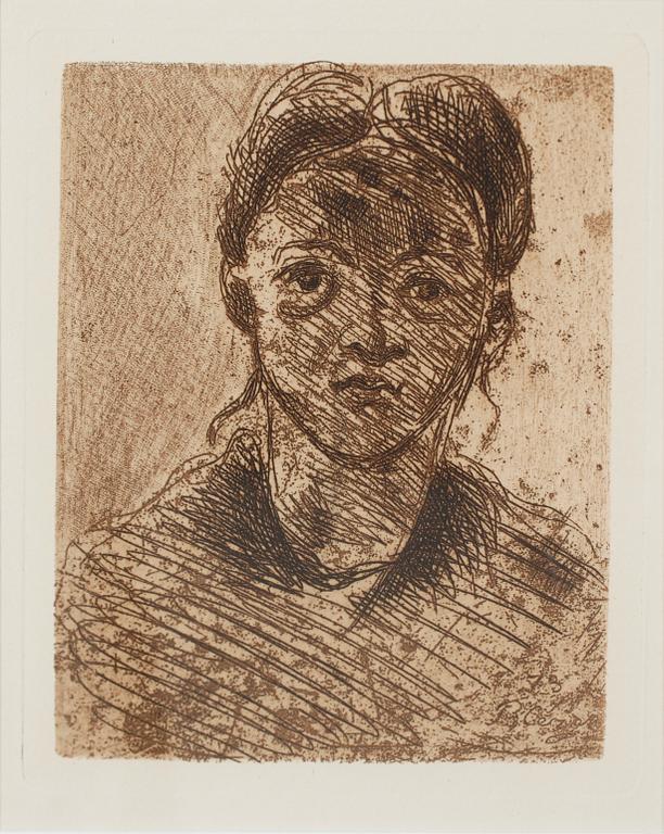 PAUL CÉZANNE, etching, not signed, posthumous prints.