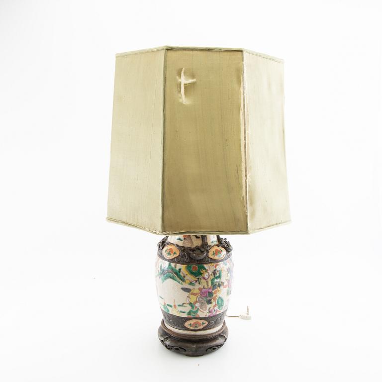 Table lamp China circa 1900 porcelain.
