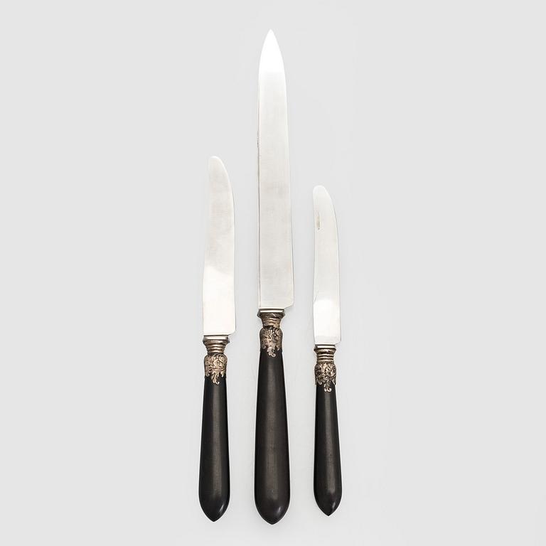 Bordsknivar i chatull, 25 st, Fiskars Aktiebolag 1920-tal.