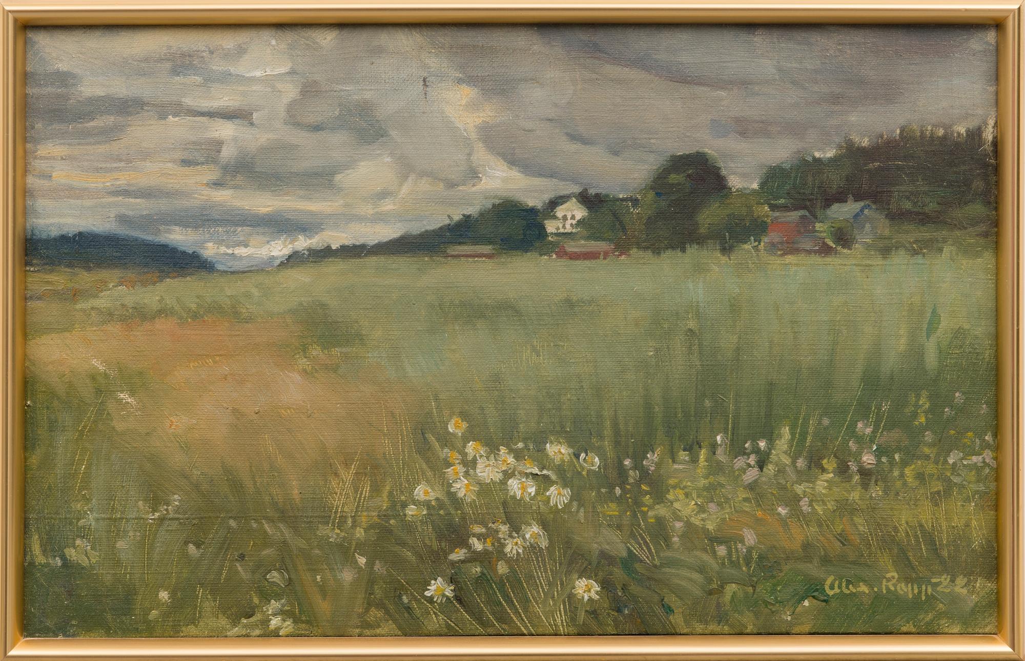 oil on canvas, signed and dated -22.