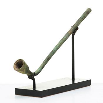 A bronze sculpture/pipe, presumably South East Asian.