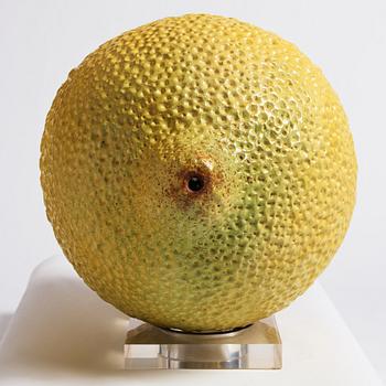 Hans Hedberg, a large faience sculpture of a lemon, Biot, France, early 1990s.