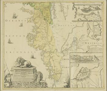 Johann Baptist Homann,  "Tractus Norvegiae, Suecicus...".