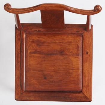 An officials hat chair, late Qing dynasty/early 20th Century.