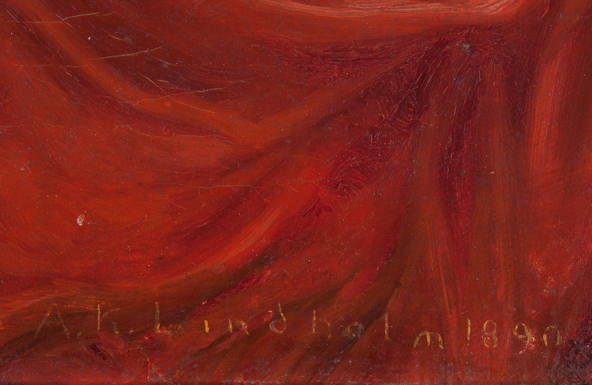 AXEL REINHOLD LINDHOLM, olja på duk, signerad och daterad 1890.