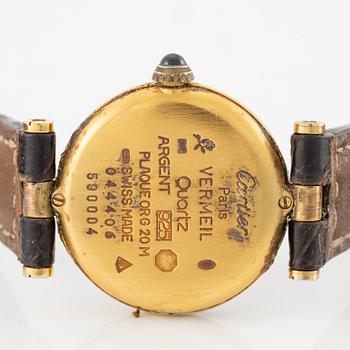 Cartier, must de CARTIER, VLC, wristwatch, 24 mm.