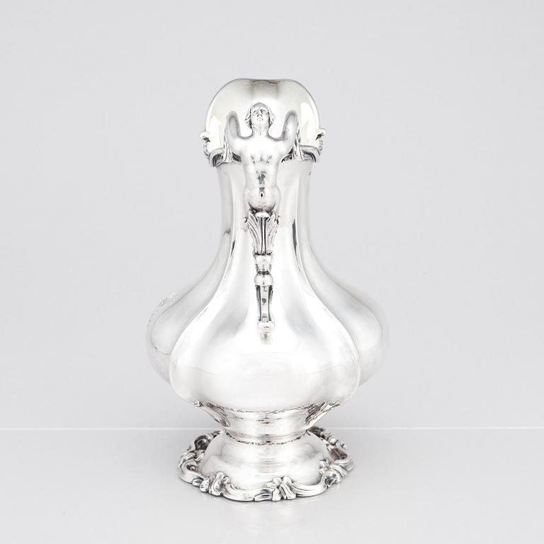 Christian Hammer, kanna, silver, Stockholm 1857.