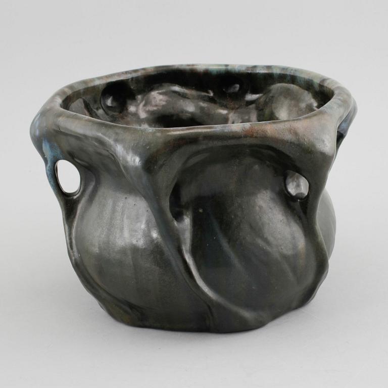 A jugend pot in stoneware, made by Albin Hamberg, 1914.