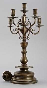 KANDELABER, malm, 1900-tal.