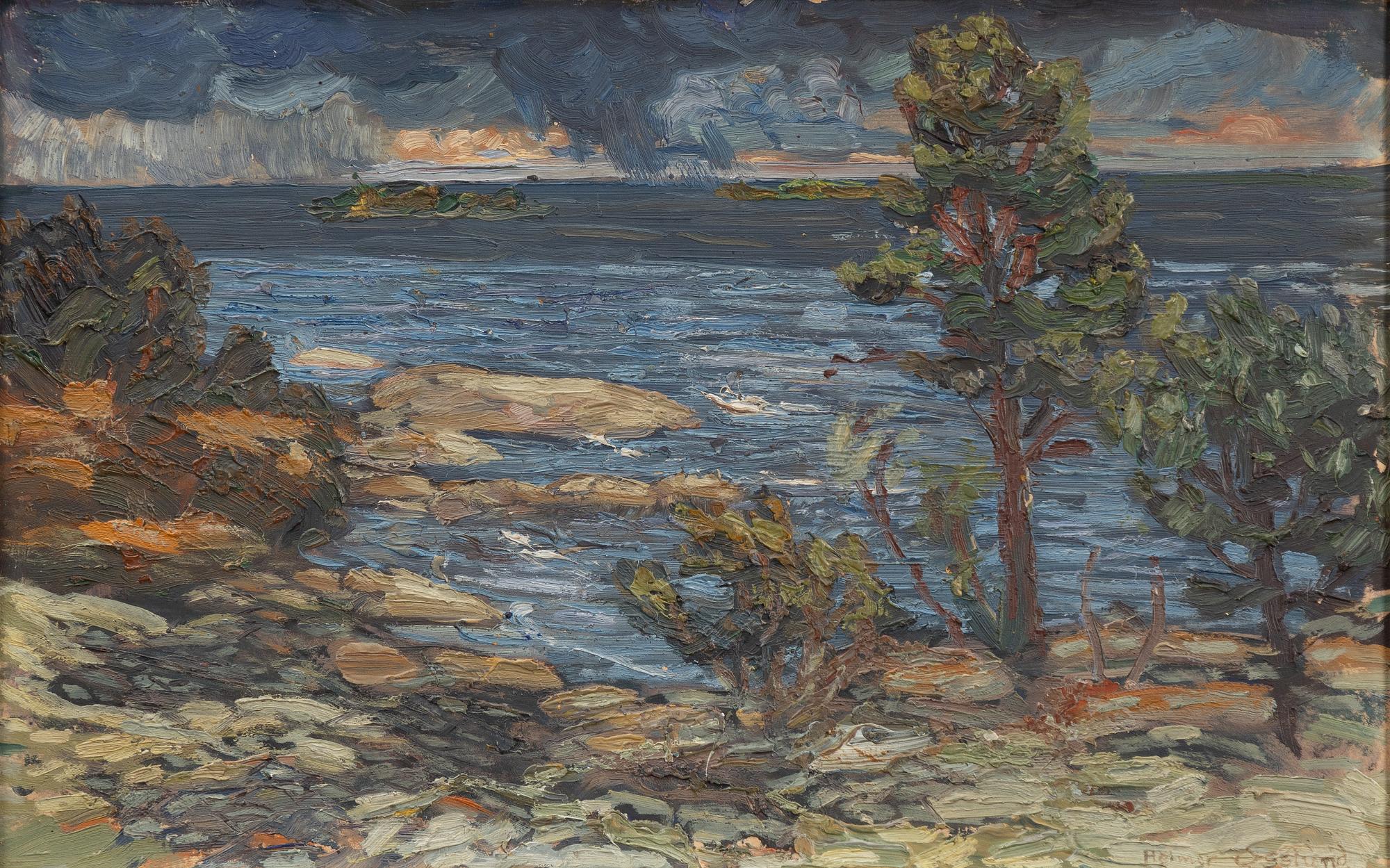 Helmer Osslund, Evening by the Coast.