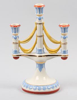 KANDELABER, flintgods, Rörstrand.