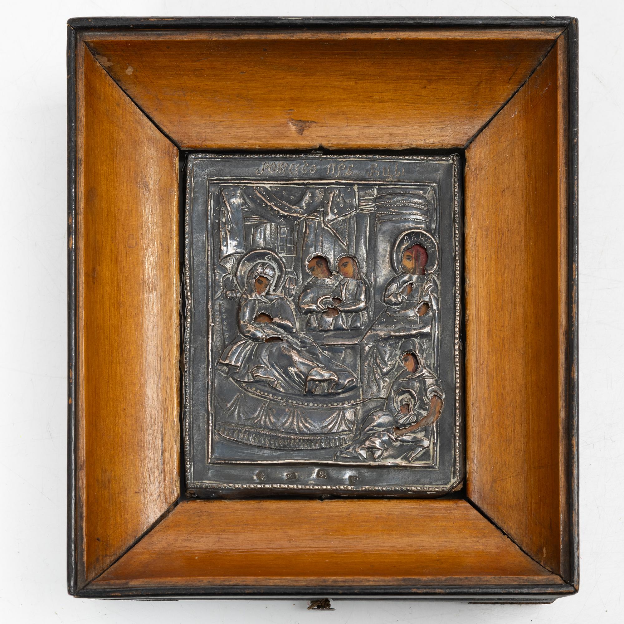 A Russian silver oclad, St Petersburg, 1801.