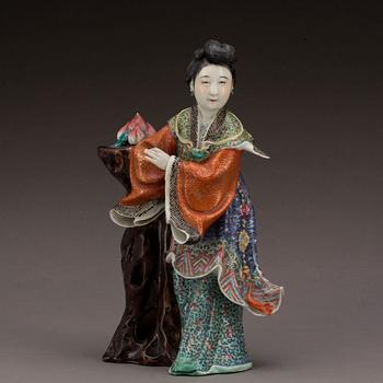 FIGURIN, porslin, Kina, 1800/1900-tal.