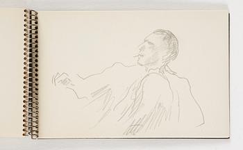 Lotte Laserstein, 10 små skissblock med teckningar.