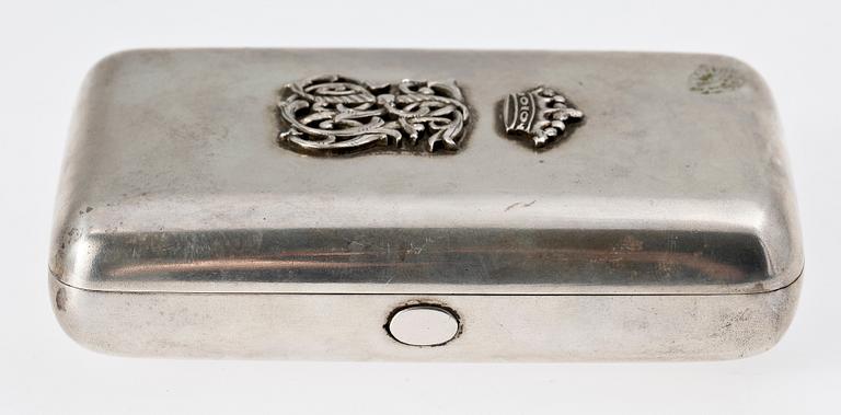 DOSA, silver, St Petersburg Ryssland, 1800-talets slut. Vikt ca 210 gram.