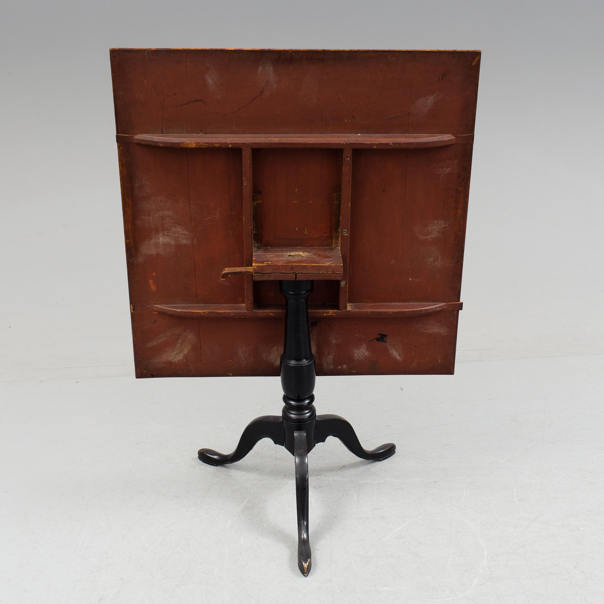 A 18th century folding table.