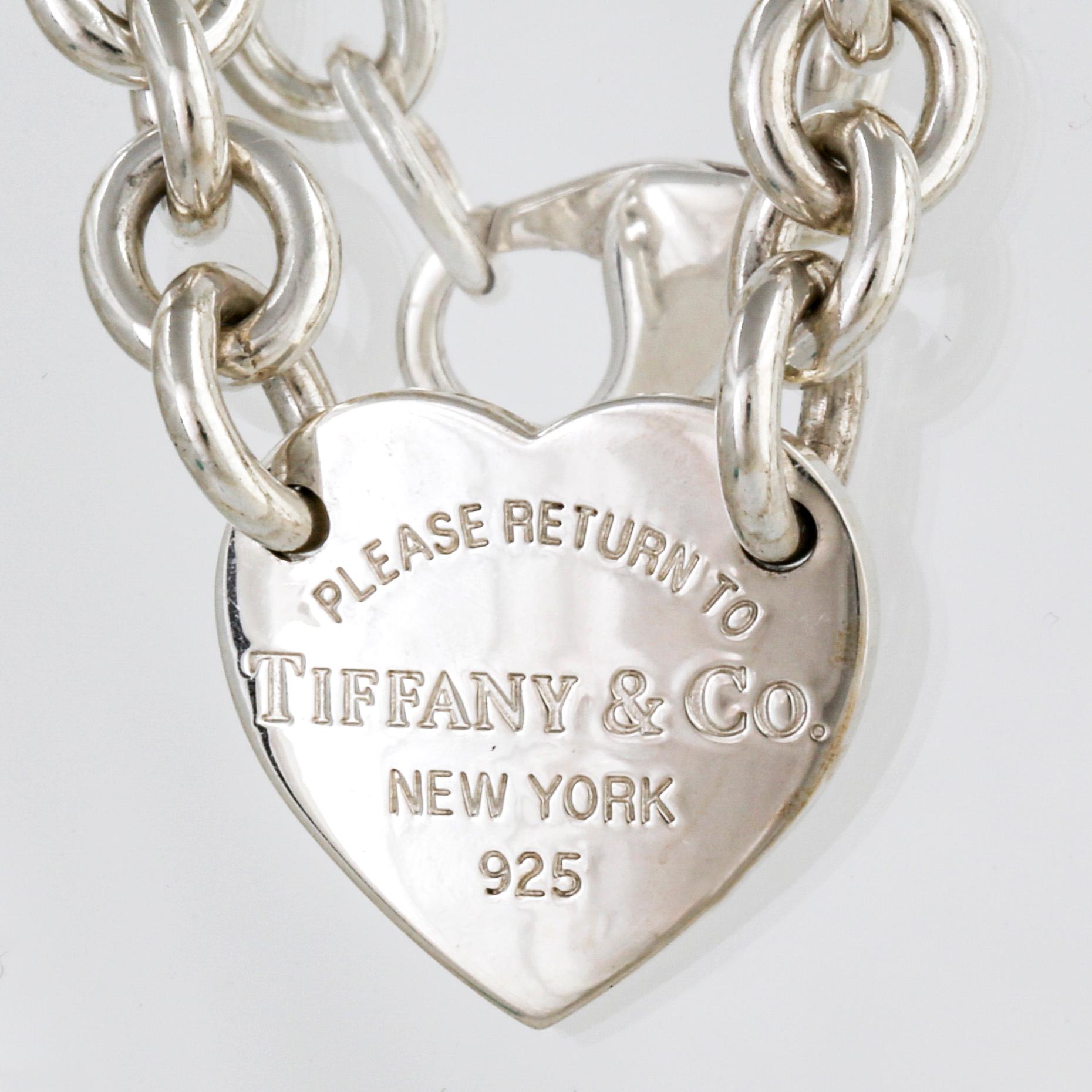 Tiffany & Co, halsband och armband, sterling silver, "Return to Tiffany & Co", original dustbag.