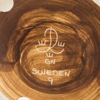 GUNNAR NYLUND, golvvas, stengods, "Rubus", Rörstrand.