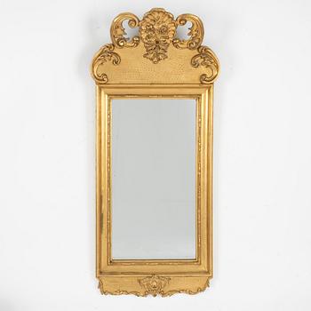 Mirror, Rococo style, late 19th century.