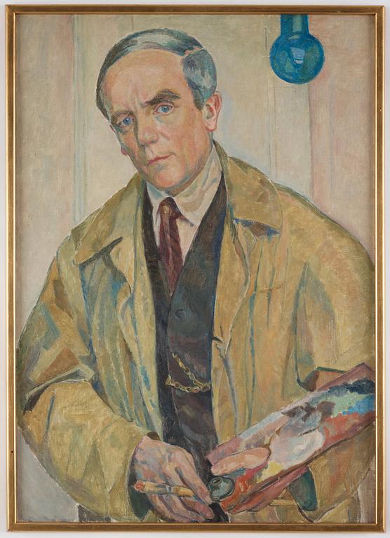 Mollie Faustman, Carl Wilhelmson's self-portrait from 1927 (copy after Wilhelmson's original in Galleria degli Uffizi, Florence).