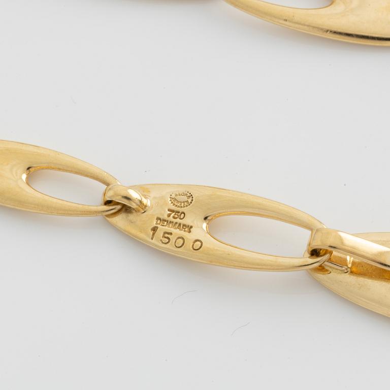 An 18K gold Georg Jensen necklace.