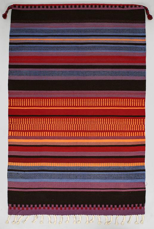 Elsa Montell-Saanio, raanu / seinätekstiili, "Yö tunturissa". Suomi. Noin 180 x 115 cm.