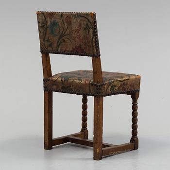 A baroque chair, late 17th or early 18th century.
