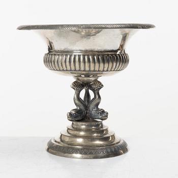 Goblet on foot, silver, Empire, Berlin, Germany, first half of the 19th century.