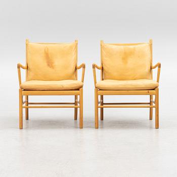 Ole Wanscher, fåtöljer, ett par, "Colonial Chair PJ 149", Poul Jeppesen, Danmark.