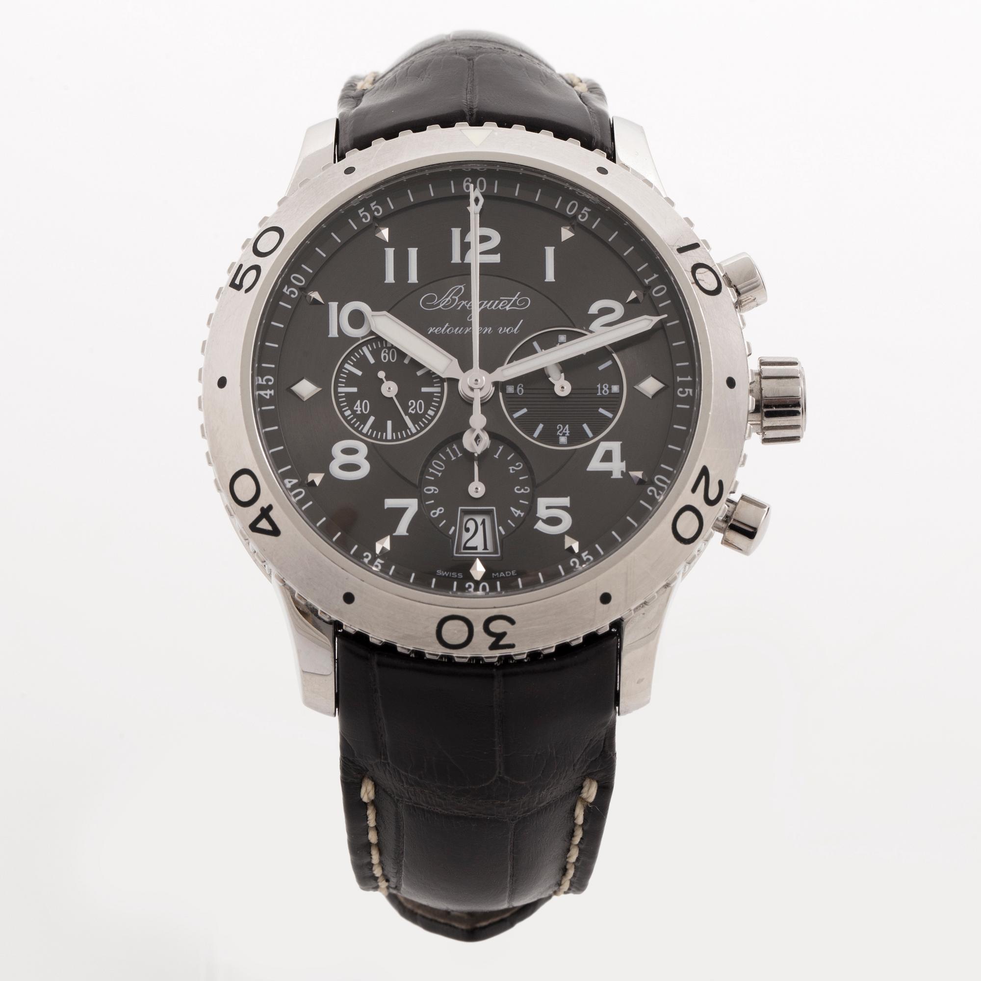 BREGUET, Typ XXI, retour en vol, chronograph (flyback), wristwatch, 42 mm,