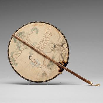 649. A Chinese fan, Qing dynasty, 19th Century.