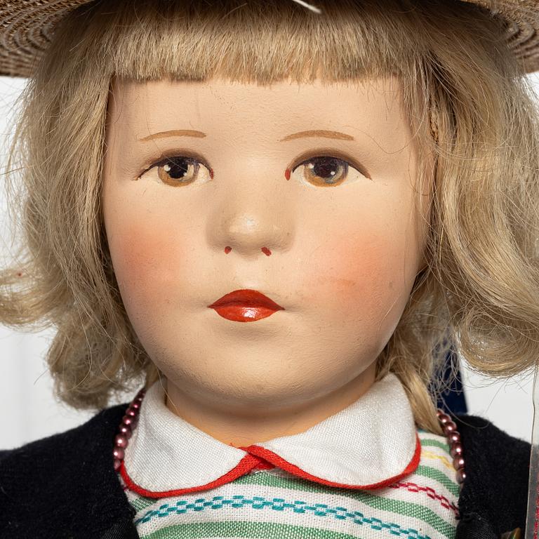 Dolls, two pieces, Käthe Kruse-like, likely Germany, 1930s/40s.