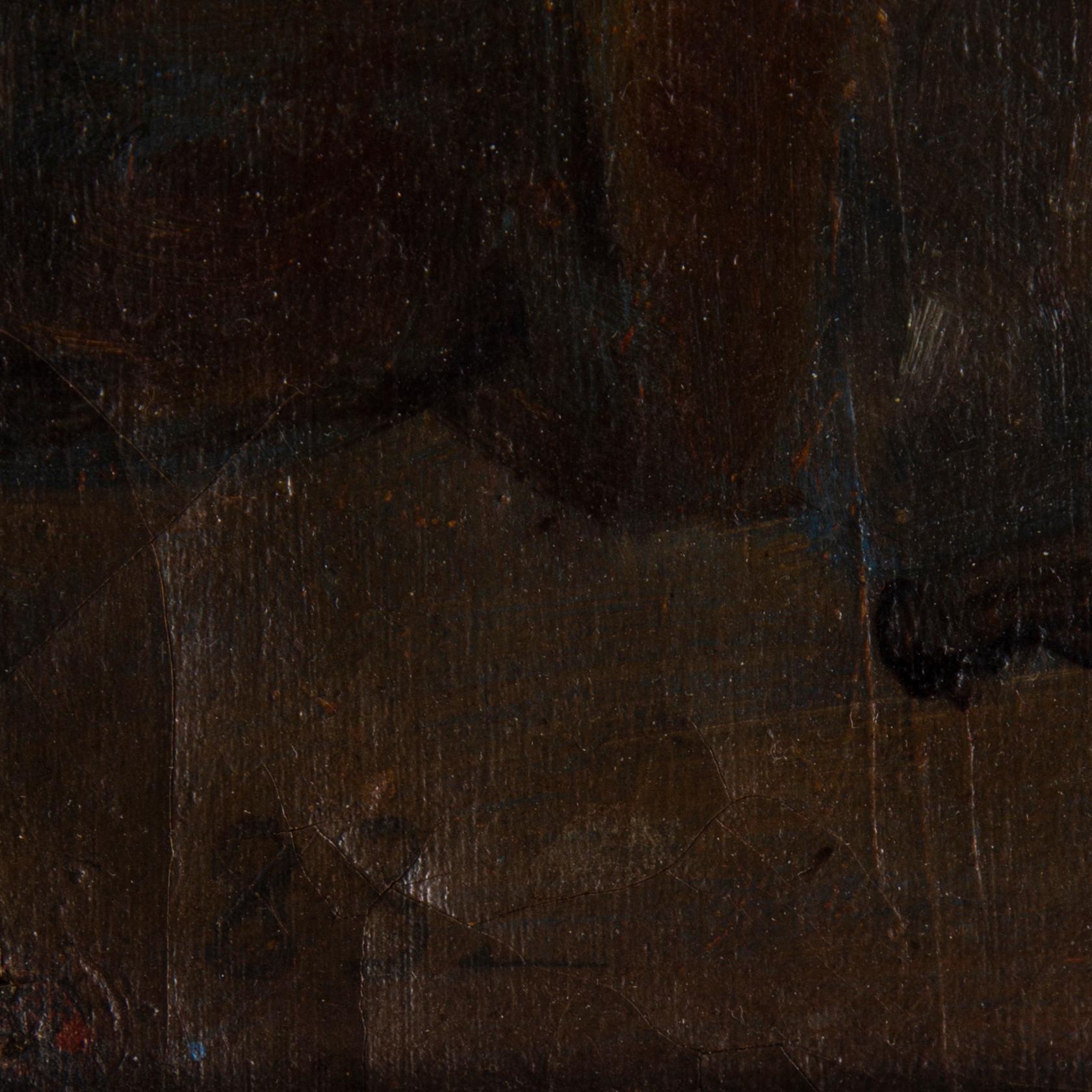 Niels Bjerre, olja på duk/pannå.