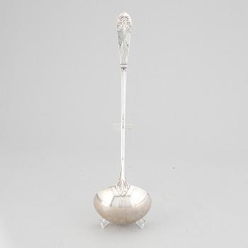 A Swedish silver "Empire" soup ladle, maker's mark Carl Winnerstrand, Stockholm, 1908.