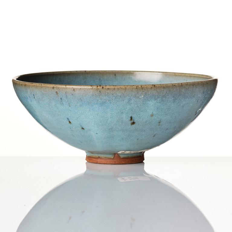 A Junyao purple-splashed blue glazed bowl. Song dynasty or later.