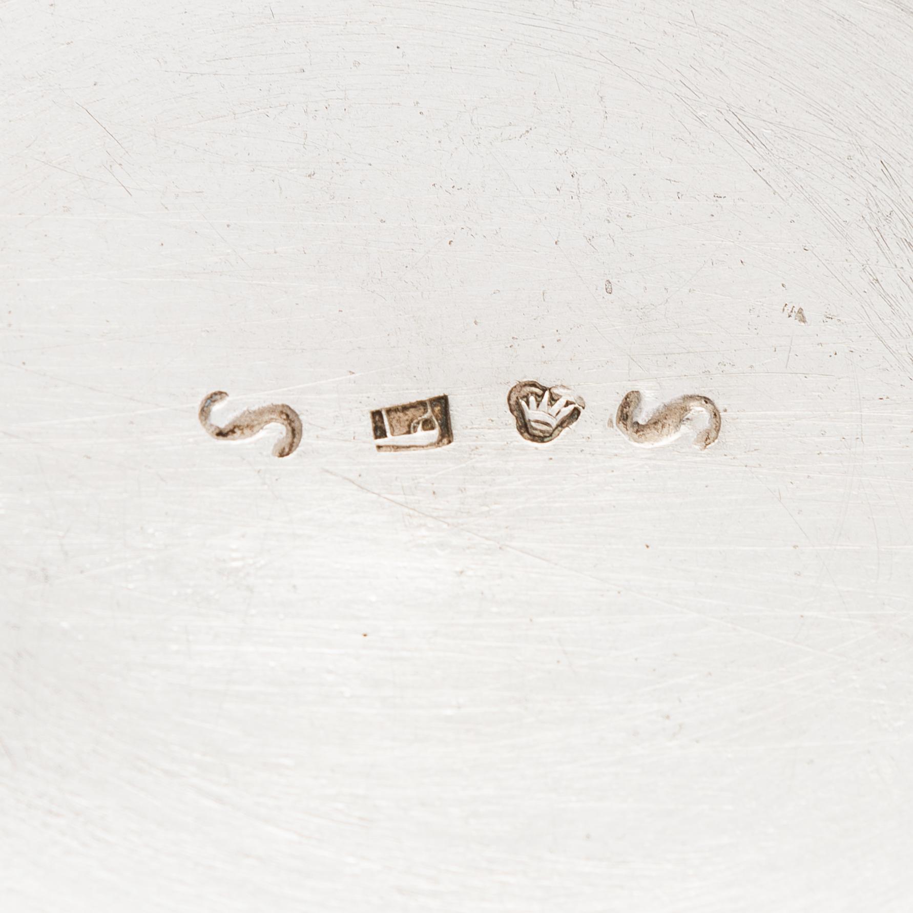 A cream jug and a sugar bowl, maker's mark of Petter Turulin, Sortavala 1824 and 1827.