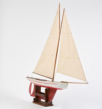 An English model ship, circa 1900.