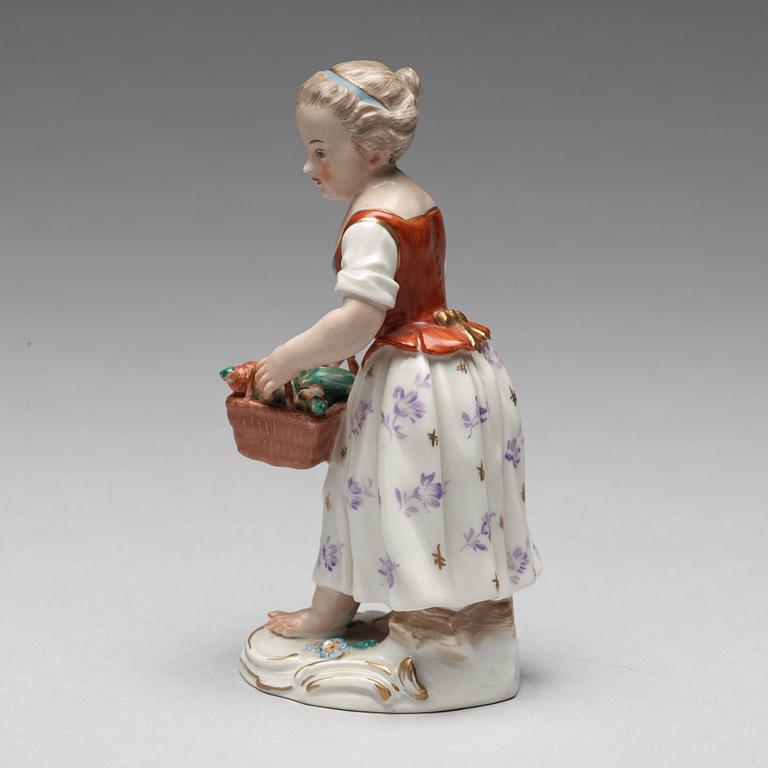 FIGURIN, porslin. Meissen, 1900-tal.