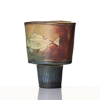 Wilhelm Kåge, a Farsta stoneware vase, Gustavsbergs Studio 1950s.