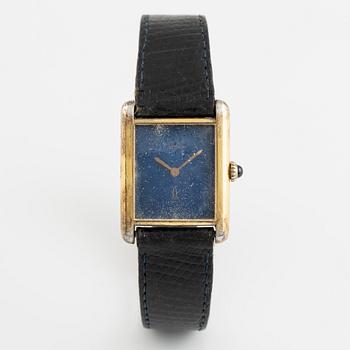 must de CARTIER, Tank, wristwatch, 23,5 x 23 (31) mm.