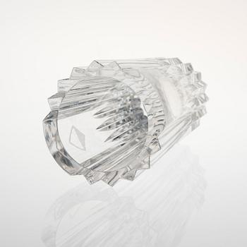 VAS, glas, signerad "Aimo Okkolin Riihimäenlasi Oy".