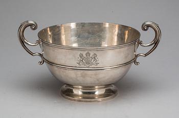 BÅLSKÅL, silver, Carrington & Co, England. 1910. Vikt ca 1800 g.