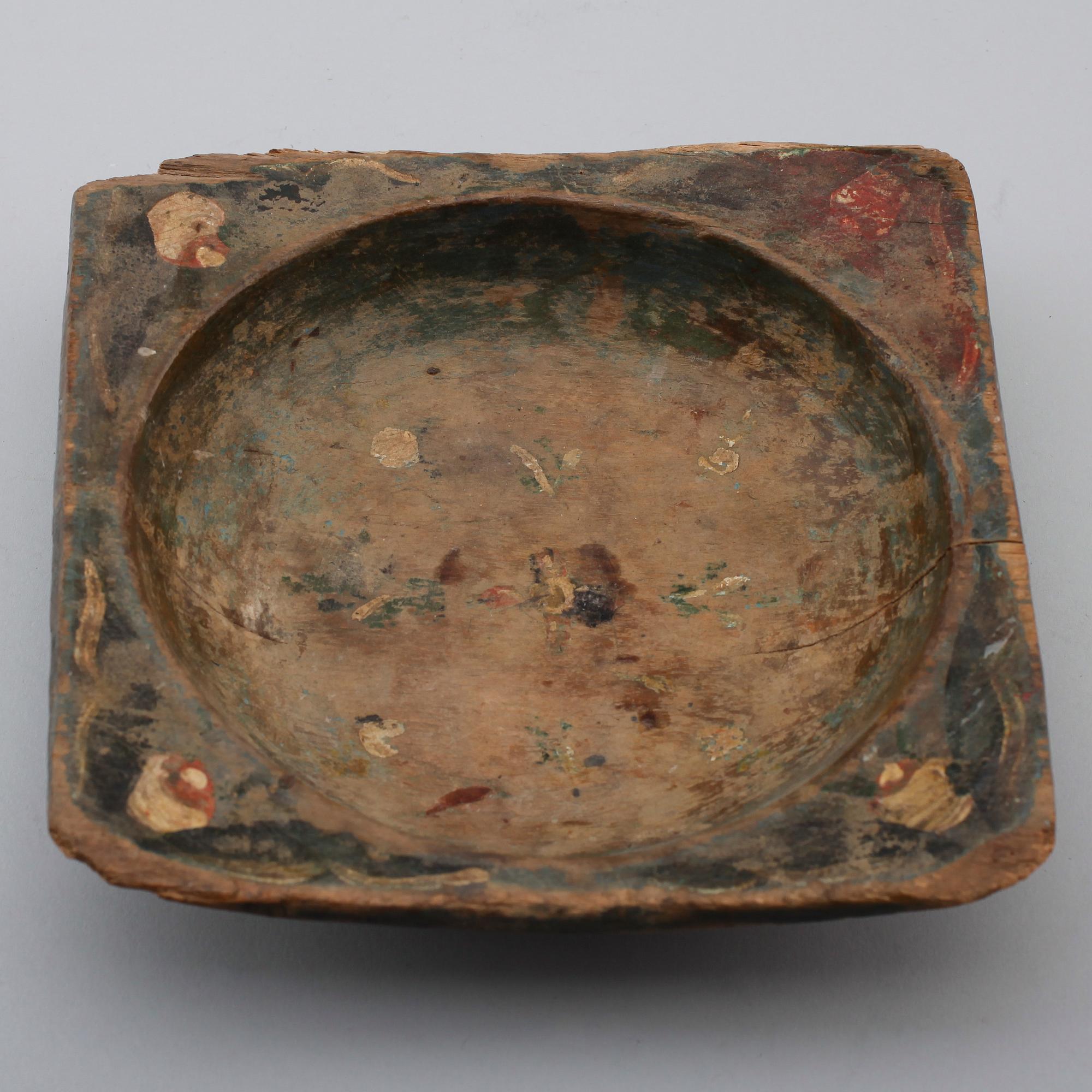 SNIBBSKÅL, allmoge, trä, sannolikt 1700-tal.