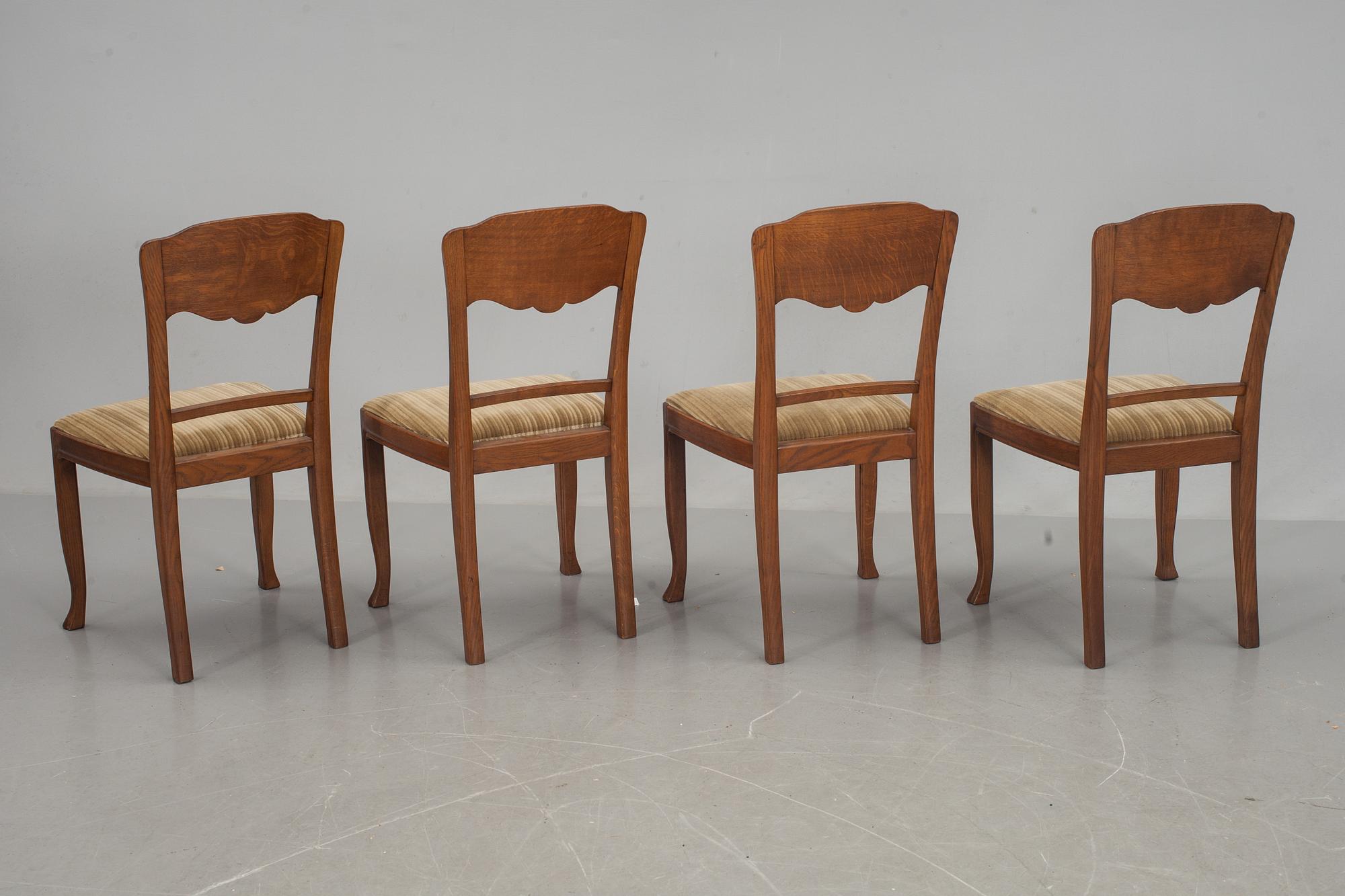 STOLAR, 4 st, jugendstil, 1900-talets första hälft.