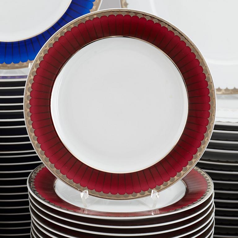 A Sigvard Bernadotte  service, Millenium design, 2000. (175 porcelain pieces and 96 cutlery pieces).