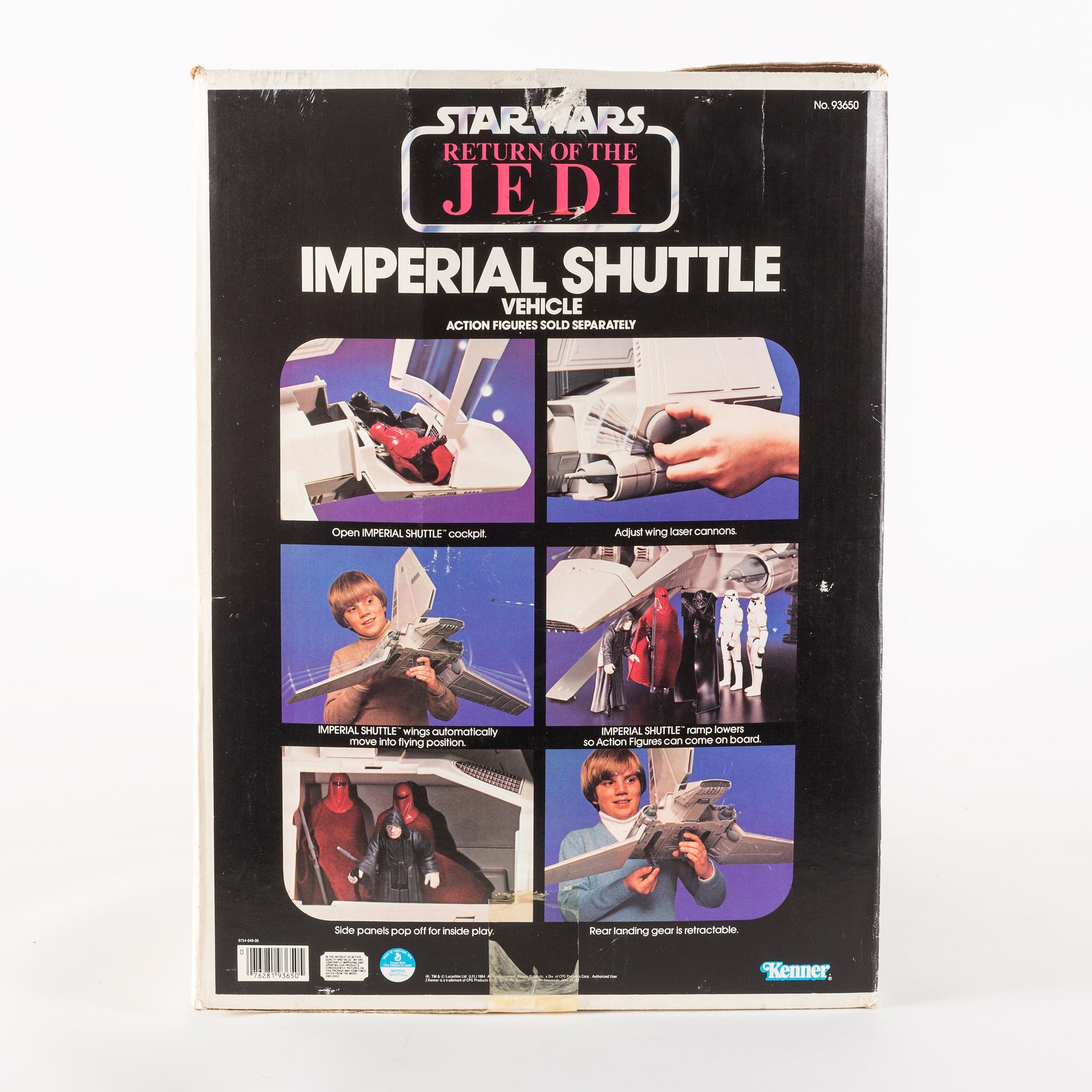 STAR WARS, Imperial Shuttle vehicle i kartong, Kenner, 1984.
