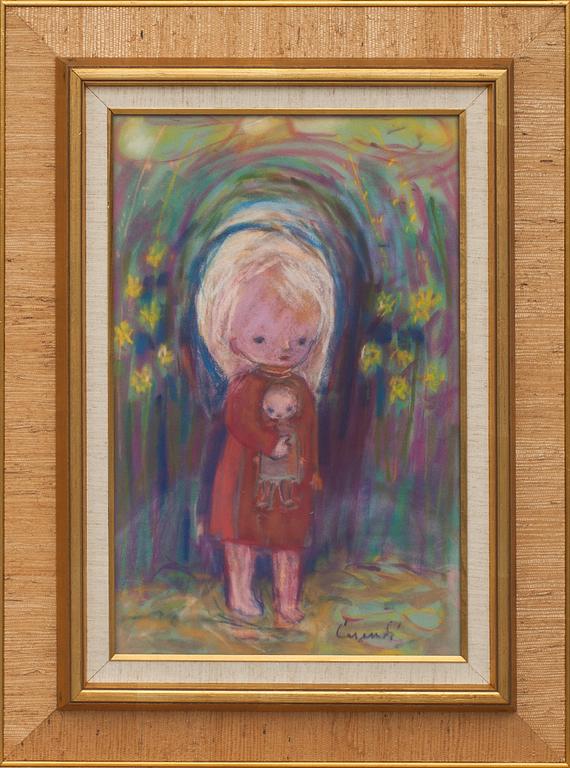 KURT CARENDI, pastell, signerad.