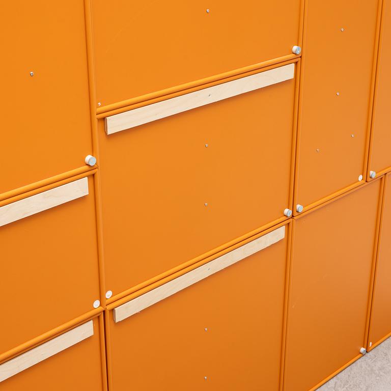 Peter J Lassen, shelf system, 13 pieces, Montana Møbler, Denmark, 2000s.